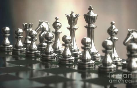 Chess Pieces On Board Photograph By Ktsdesignscience Photo Library