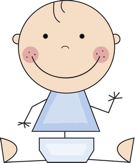 Pin By Carol Smith On Stick People Baby Clip Art Doodle
