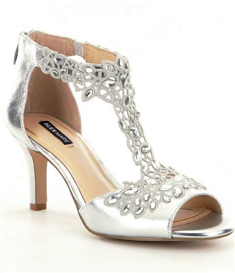 Womens Bridal And Wedding Shoes Dillards Metallic Leather Leather And Lace Bridal Wedding