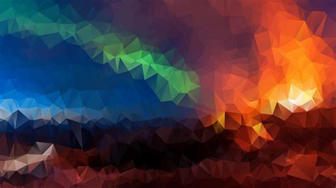 Download Wallpaper 3840x2160 Triangles Geometric Mosaic Multicolored