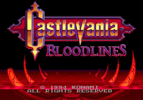Castlevania Bloodlines Megadrive The King Of Grabs