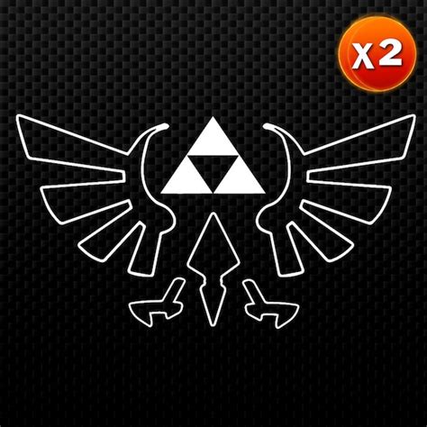 Legend Of Zelda Triforce Wings Auto Vinyl Decal By Centuriondecals