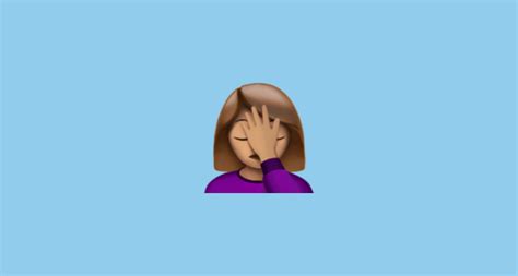 🤦🏽‍♀️ Woman Facepalming With Moderate Brown Skin Tone Emoji