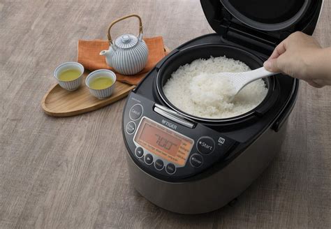 Tiger Jbv A U Cup Uncooked Micom Rice Cooker With Food Steamer