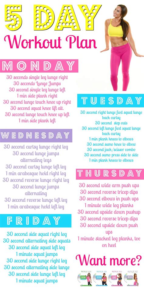 5 Day Workout Routine For Weight Loss And Muscle Gain Female Cardio