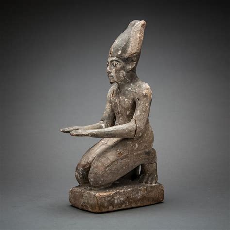 Late Period Egyptian Wooden Statuette Of Osiris Egyptian Art