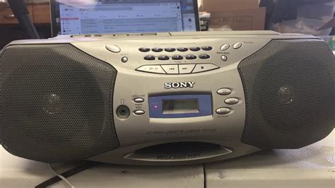 Sony Cfd S Vintage Cd Cassette Boombox Radio Youtube