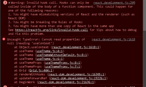 Reactjs Uncaught TypeError Cannot Read Properties Of Null Reading UseContext When Using