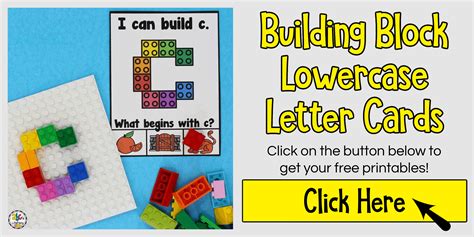 Building Block Lowercase Letter Cards Abcs Of Literacy