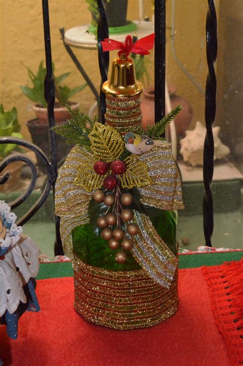 botellas navideñas Wine bottle crafts christmas Bottle crafts