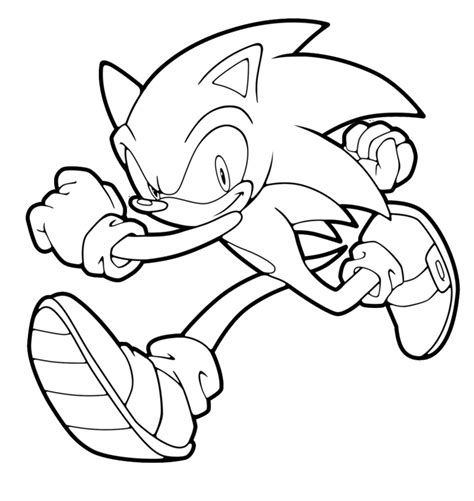 Dibujos Para Pintar A Sonic Impresion Gratuita