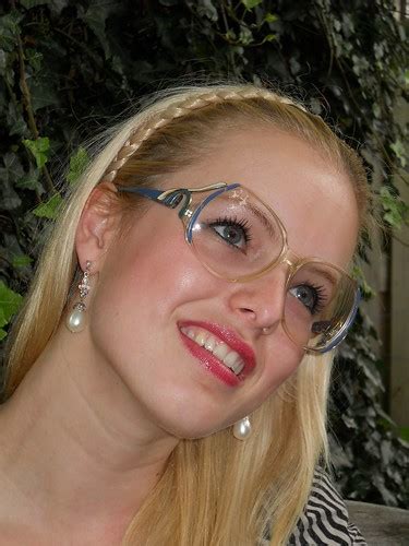 Hot Blonde Girl Melissa Wearing Vintage Bruliman Glasses Flickr