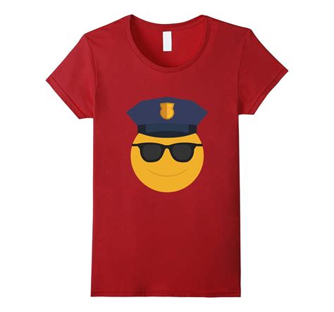 Policeman Sheriff Patrolman Emoji Funny Tee Police T 4lvs 4loveshirt