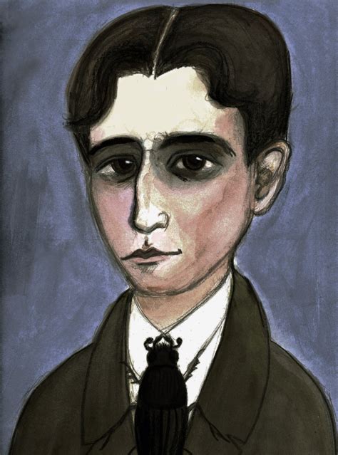 Franz Kafka Writers Portrait Illustration Literary Art Print