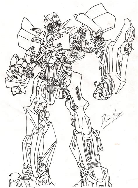 Transformers bumblebee coloring page, one of the most fun filled activity that you can let your kids optimuse prime face. Transformers Bumblebee Drawing at GetDrawings | Free download