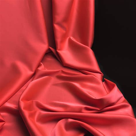 Scarlet Silk Satin Fabric By The Meter Lingerie And Dress Etsy