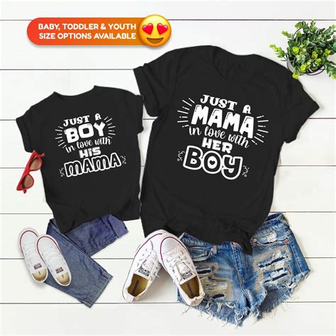 Mom And Son Matching Shirts Mother And Son Outfit Mommy And Etsy