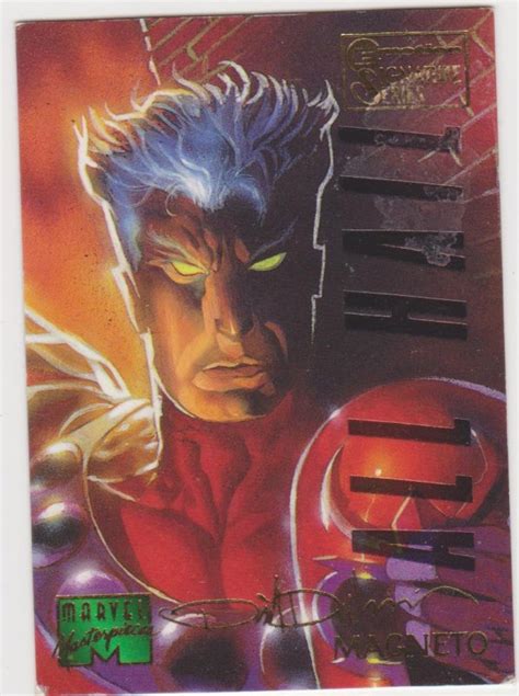 1995 Marvel Masterpieces Emotion Signature Series 61 Magneto Comic