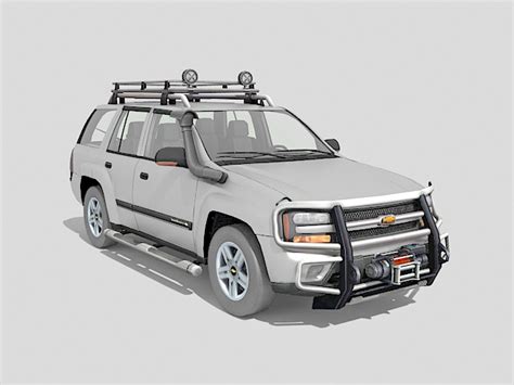 Chevrolet Trailblazer 3d Model 3d Studio3ds Max Files Free Download