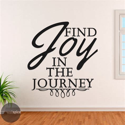 Find Joy In The Journey Vinyl Wall Decal Sticker Etsy