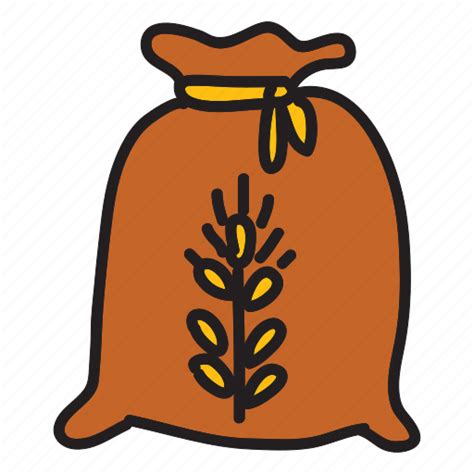 Bag Farm Harvest Nature Product Wheat Icon Download On Iconfinder