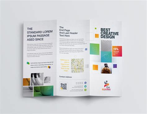 Best Creative Corporate Tri Fold Brochure Template 001211 Template