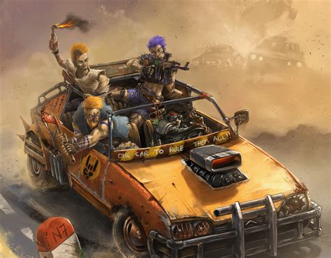 Download Car Vehicle Punk Sci Fi Post Apocalyptic Hd Wallpaper By