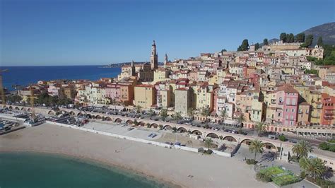 Village Of Menton On The French Riviera France 1291404 Stock Video At