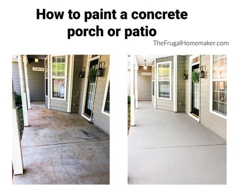 How To Paint A Concrete Porch Or Patio Garden