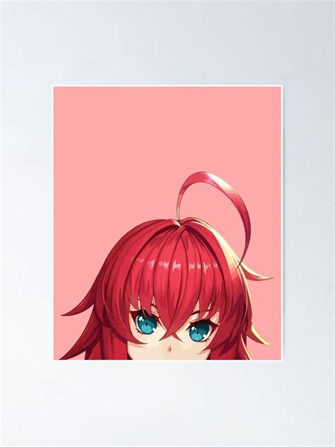 Rias Gremory Peeker High School Dxd Poster By Weebootr4sh Redbubble