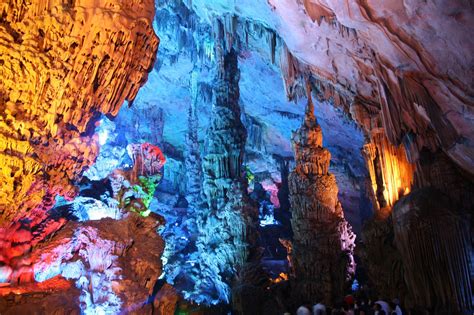 The Reed Flute Cave In Guilin China