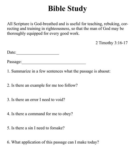 Printable Bible Studies Bible Study Printables Bible Study Questions