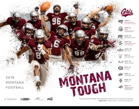 Griz Release The 2018 Poster Montana Grizzlies • Griz Athletics