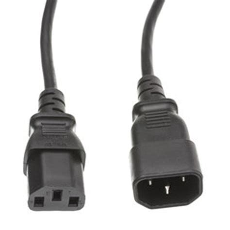 Power Cord C13 C14 Mf Ul Black 3 Compatible Cable Inc