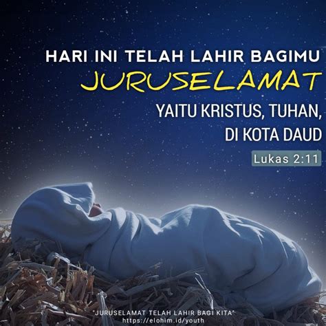 Juruselamat Telah Lahir Bagi Kita Elohim Ministry