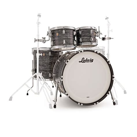 Ludwig Classic Maple 22 4pc Shell Pack Black Oyster Gear4music