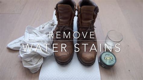 How To Remove Water Stains From Leather Shoes Youtube Remove Water