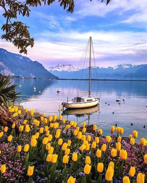 Montreux Switzerland A Municipality In The District Of Riviera Pays D