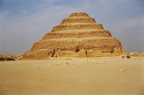 The Step Pyramid At Saqqara It Was Imhotep Who Designed This For King