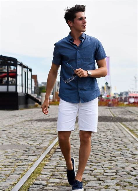 30 Cool And Fashionable Mens Shorts Ideas To Looks More Handsome Summer Outfits Men Mens