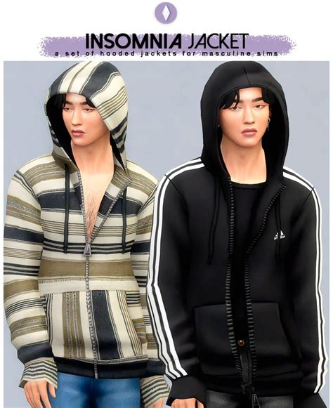 Insomnia Jacket Nucrests Sims Sims 4 Men Clothing Sims 4 Male Clothes
