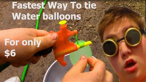 Tie Not Water Balloon Filler And Tying Tool Fastest Way For Only 6 Youtube