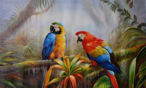 Jungle Parrot Exotic Birds Pictures Download Hd Wallpaper