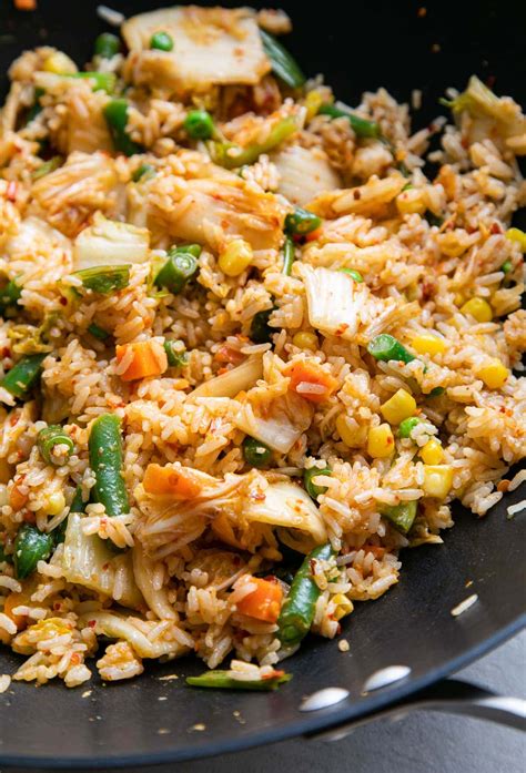 Quick And Easy Vegan Kimchi Fried Rice Recipe Is Made With Veggies Hot Sex Picture