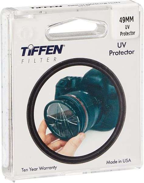 Tiffen 49uvp 49mm Uv Protection Camera Lens Filter Black