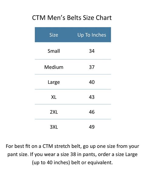 Belt Sizes For Men Chart Paul Smith
