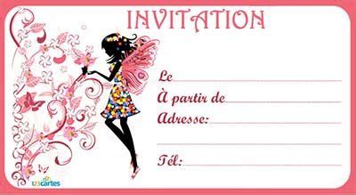 Vos invités pourront confirmer, en ligne, leur présence à. cartes d invitation anniversaire fille | | Carte ...