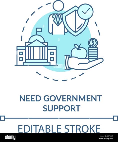 Need Government Support Concept Icon Stock Vector Image And Art Alamy