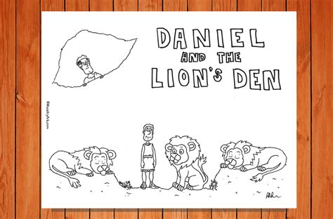 Daniel And The Lions Den Printable Ministryark