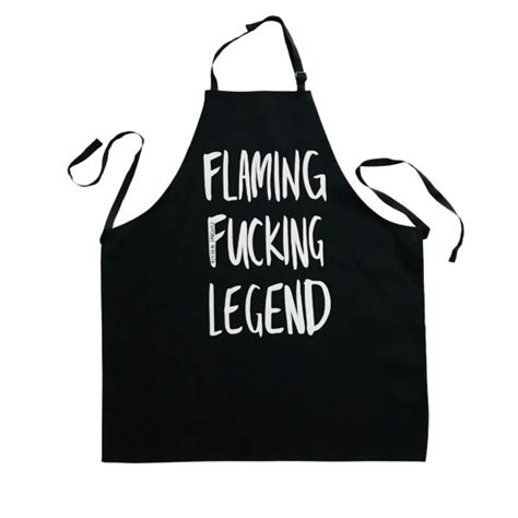 Kitchen Language Flaming Fcking Legend Apron My Mates Outdoors